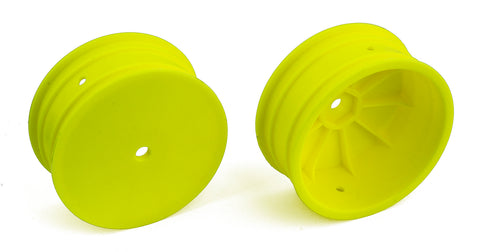 TEAM ASSOCIATED 12mm Hex 4WD 2.2" Front Buggy Wheels B64 Yellow - 92096