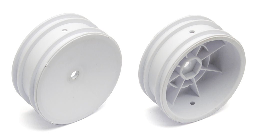 TEAM ASSOCIATED 12mm Hex 2WD 2.2" Front Buggy Wheels B6 White - 9690