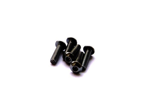 HIRO SEIKO Alloy Hex Socket Button Head Screw Black M3x4 - 48141