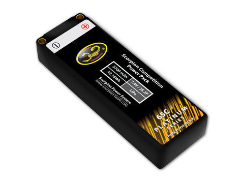 Scorpion Competition Power Pack (2S 5700 mAh) - Platinum Series - Roar Approved - ActivRC